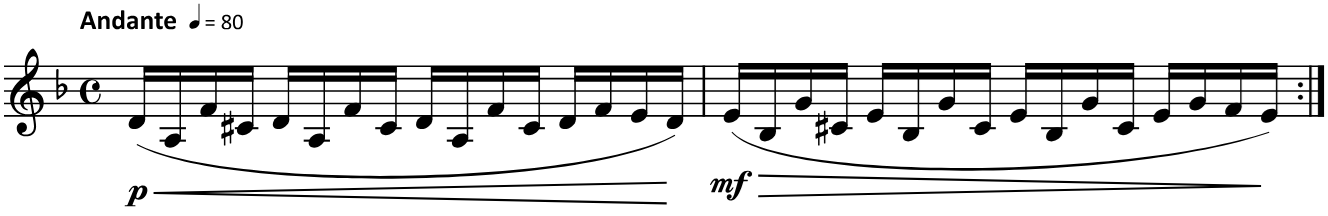 Score for measure one of Vol. 1. Number 72, 416 Studies by Fritz Kröpsch audio below