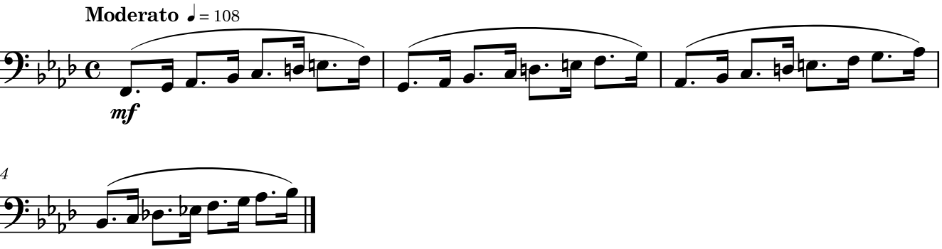 score example from Vol. 1, Bassoon Studies, Op.8 by by Julius Weissenborn audio below