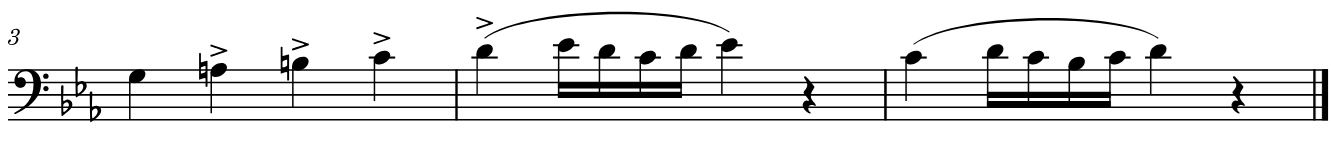 score example from Vol. 1, Bassoon Studies, Op.8 by by Julius Weissenborn audio below