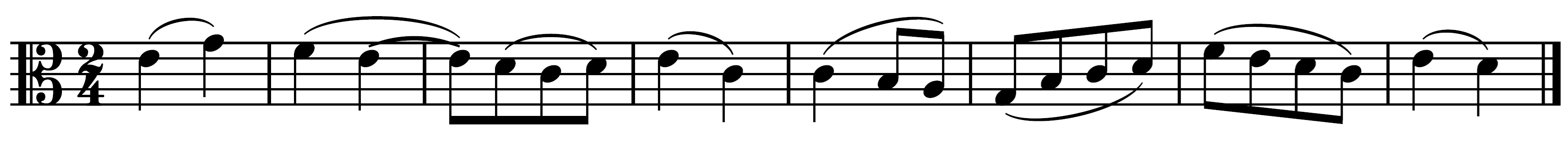 score example No. 3, Book 1, Progressive Studies for the Viola, Op.40 by Emil Kreuz audio below
