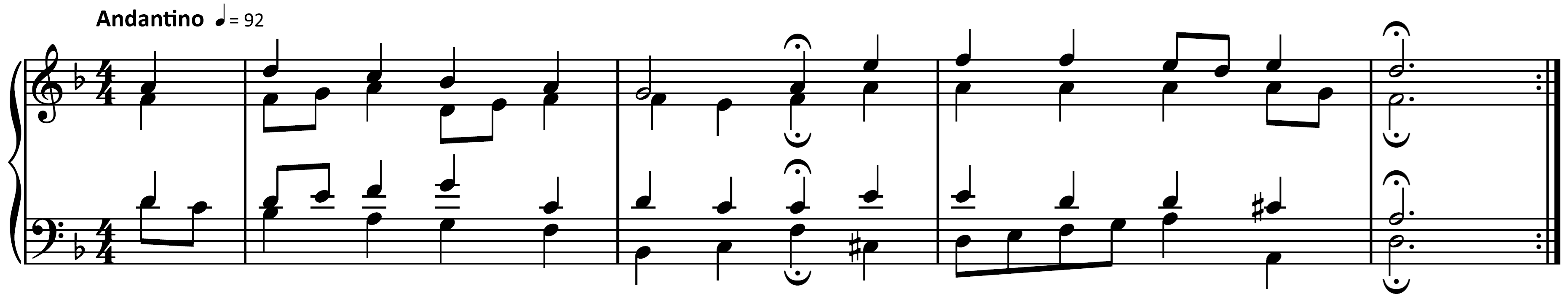 score example from "O Haupt voll Blut und Wunden" from 371 Harmonized Chorales and 69 Chorale Melodies by Johann Sebastian Bach audio below