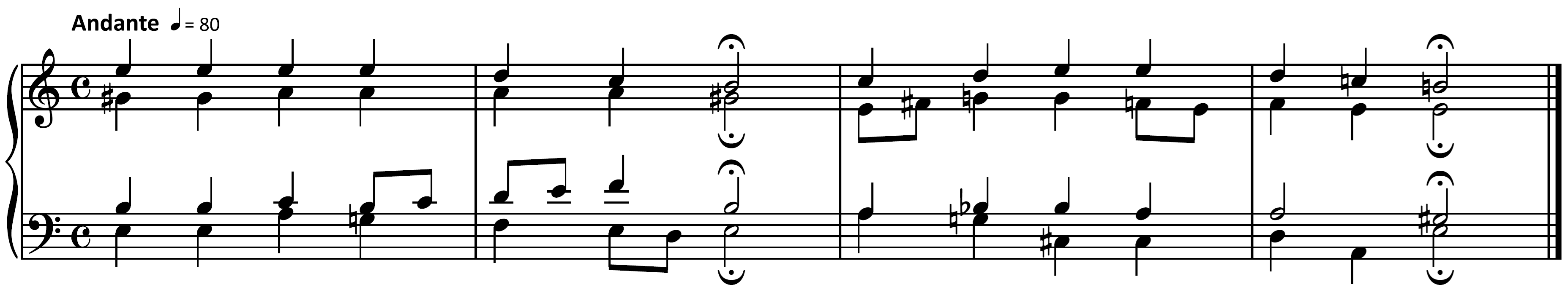 score example from "Christus, der uns selig macht" from 371 Harmonized Chorales and 69 Chorale Melodies by Johann Sebastian Bach audio below