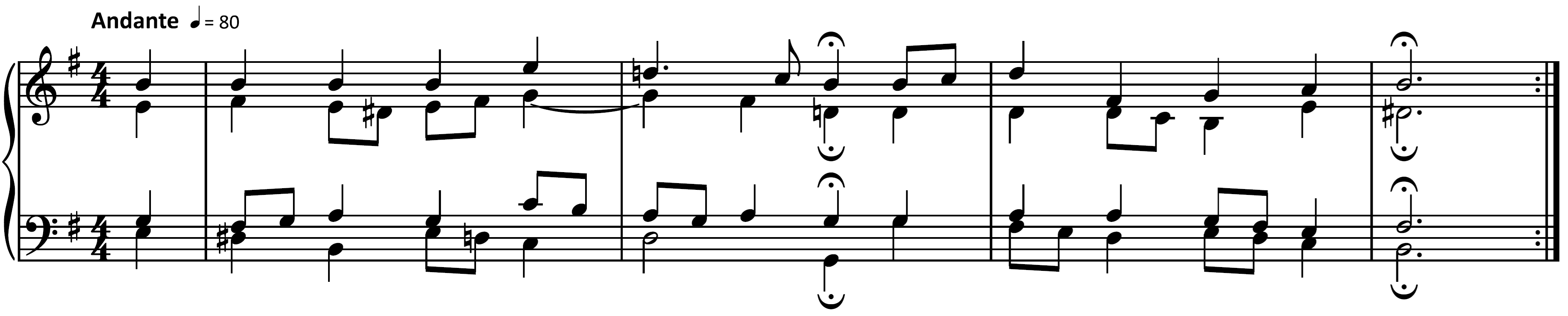 score example from "Keinen hat Gott verlassen" from 371 Harmonized Chorales and 69 Chorale Melodies by Johann Sebastian Bach audio below