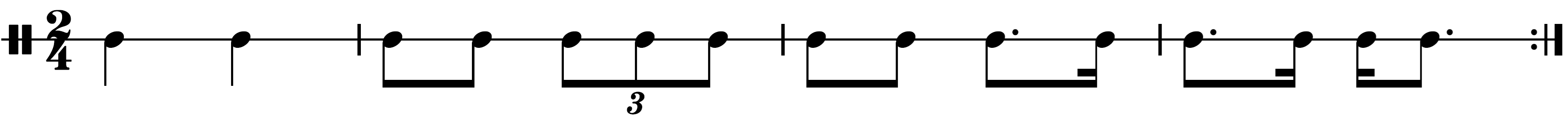 rhythm example audio below